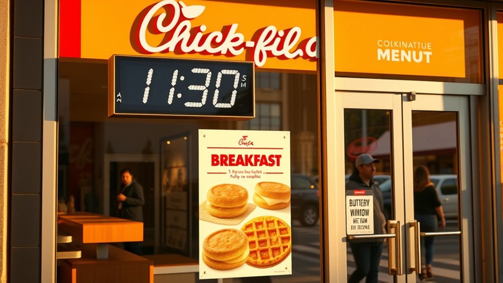 chick fil a breakfast hours 6 00 10 30