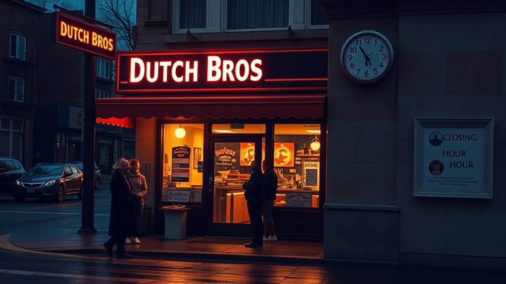 dutch bros closing hours vary