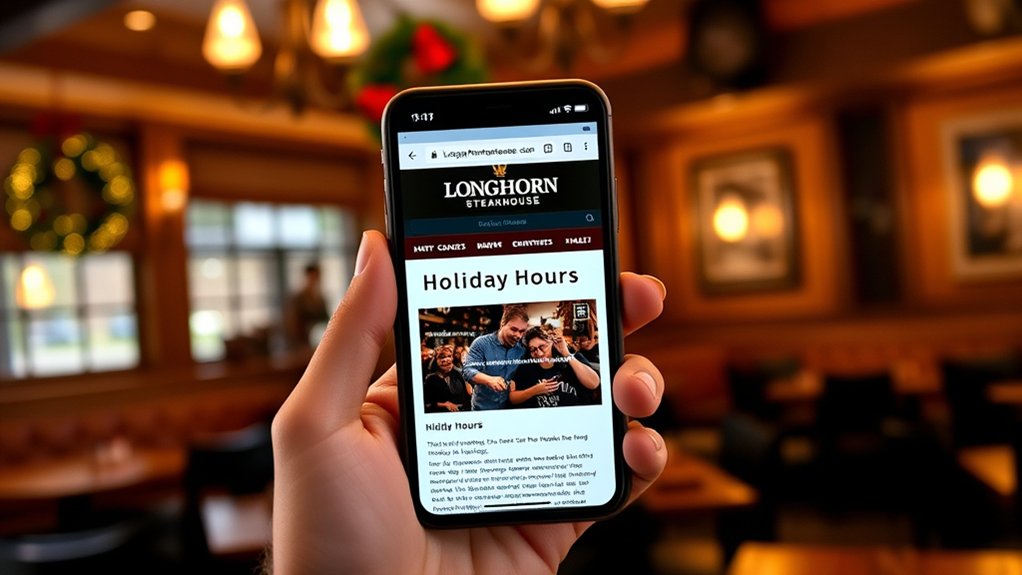 find longhorn holiday hours