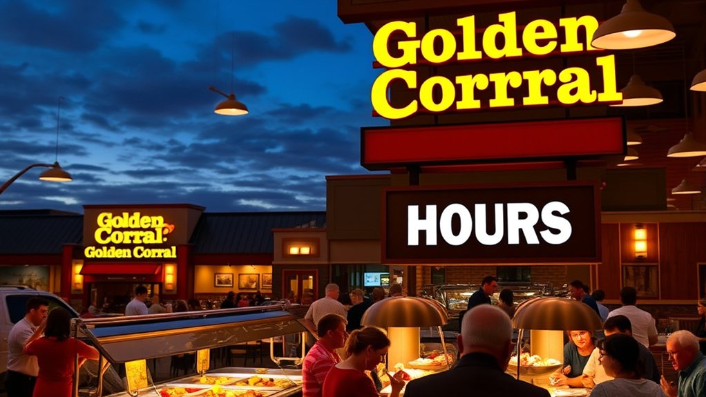 golden corral dinner hours