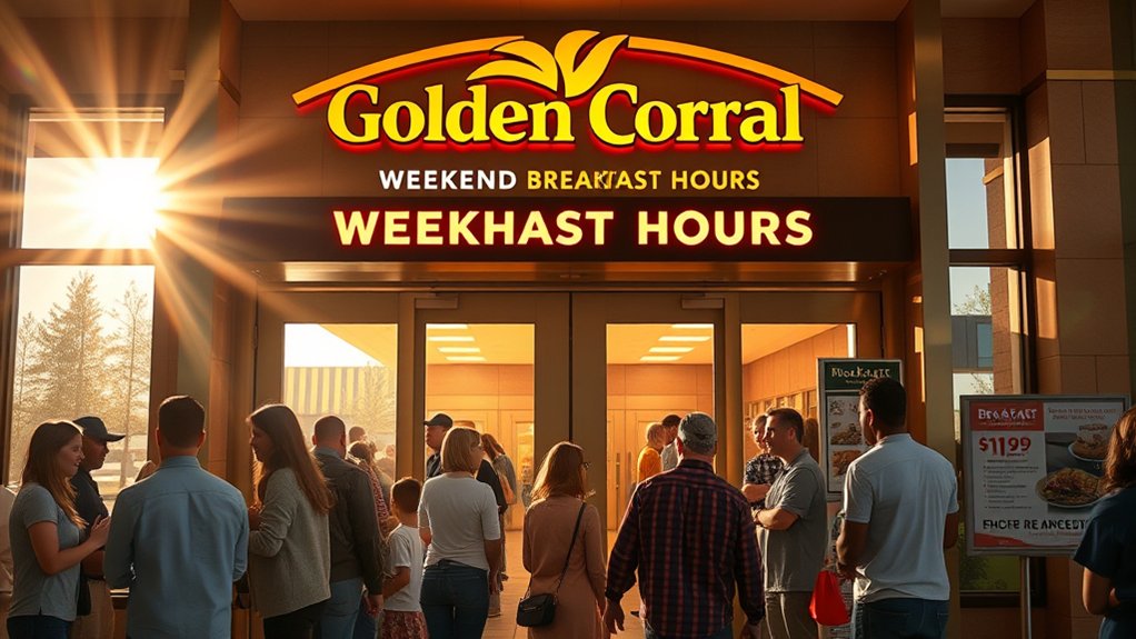 golden corral weekend breakfast hours