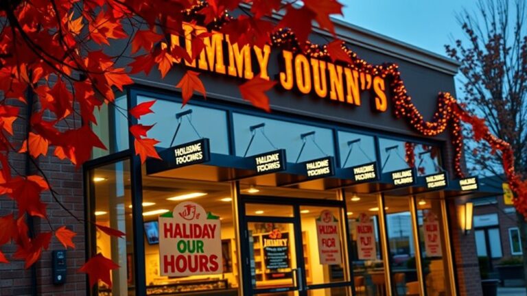 jimmy john s thanksgiving hours