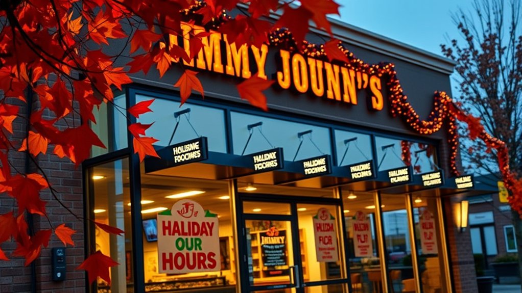 jimmy john s thanksgiving hours
