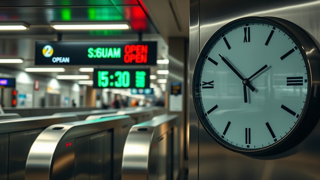 subway hours vary widely